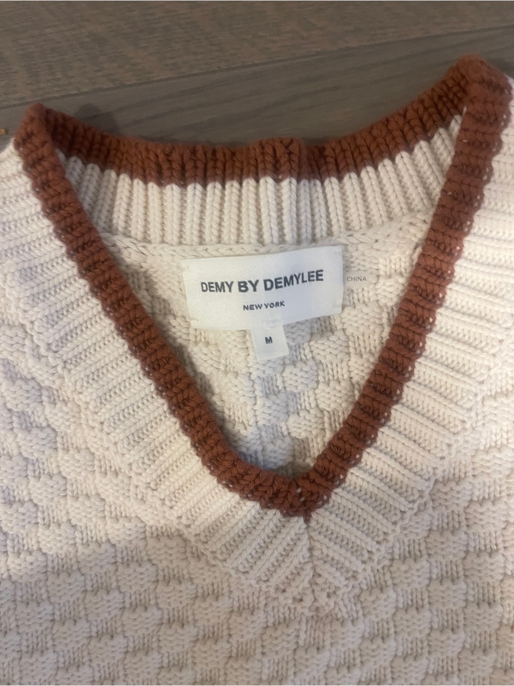 Demy by Demylee cream sweater vest - Picture 2 of 3